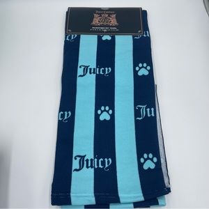 JUICY COUTURE LOGO PAW PRINT MICROFIBER TOWEL 27.5 X 44" NEW